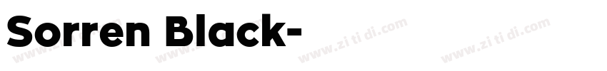 Sorren Black字体转换